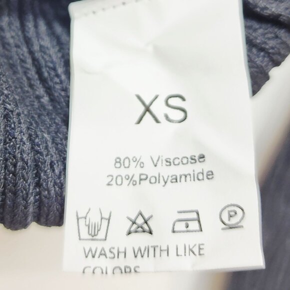 Womens Ribbed Black Cardigan Sweater V-Neck Midi Size XS - Picture 3 of 5